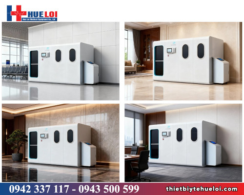 Buồng oxy tăng áp nhẹ vỏ cứng dành cho 1 - 4 người