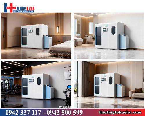 Buồng oxy tăng áp nhẹ vỏ cứng dành cho 1 - 4 người