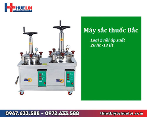 Máy sắc thuốc 2 nồi áp suất cao