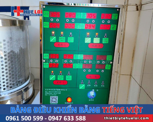 Máy sắc thuốc đóng túi tự động 03 nồi đun