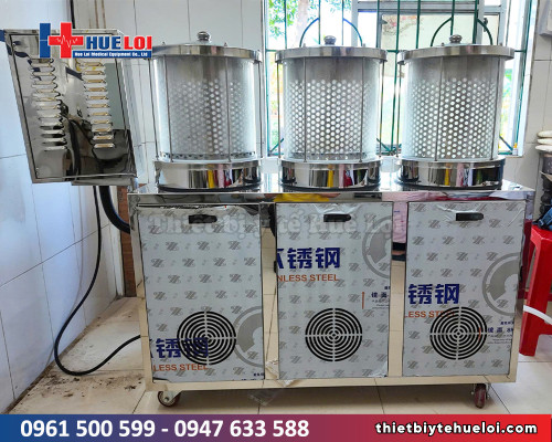 Máy sắc thuốc đóng túi tự động 03 nồi đun