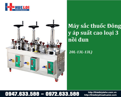 Máy sắc thuốc 3 nồi áp suất cao