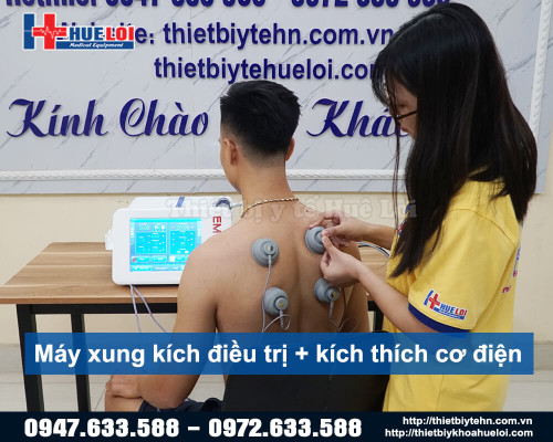 Máy xung kích trị liệu kết hợp điện xung