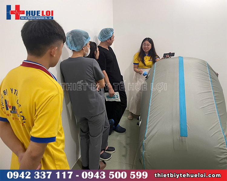 chăm sóc sức khỏe bằng buồng oxy cao áp