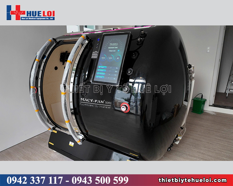 buồng oxy tăng áp vỏ kim loại cao cấp