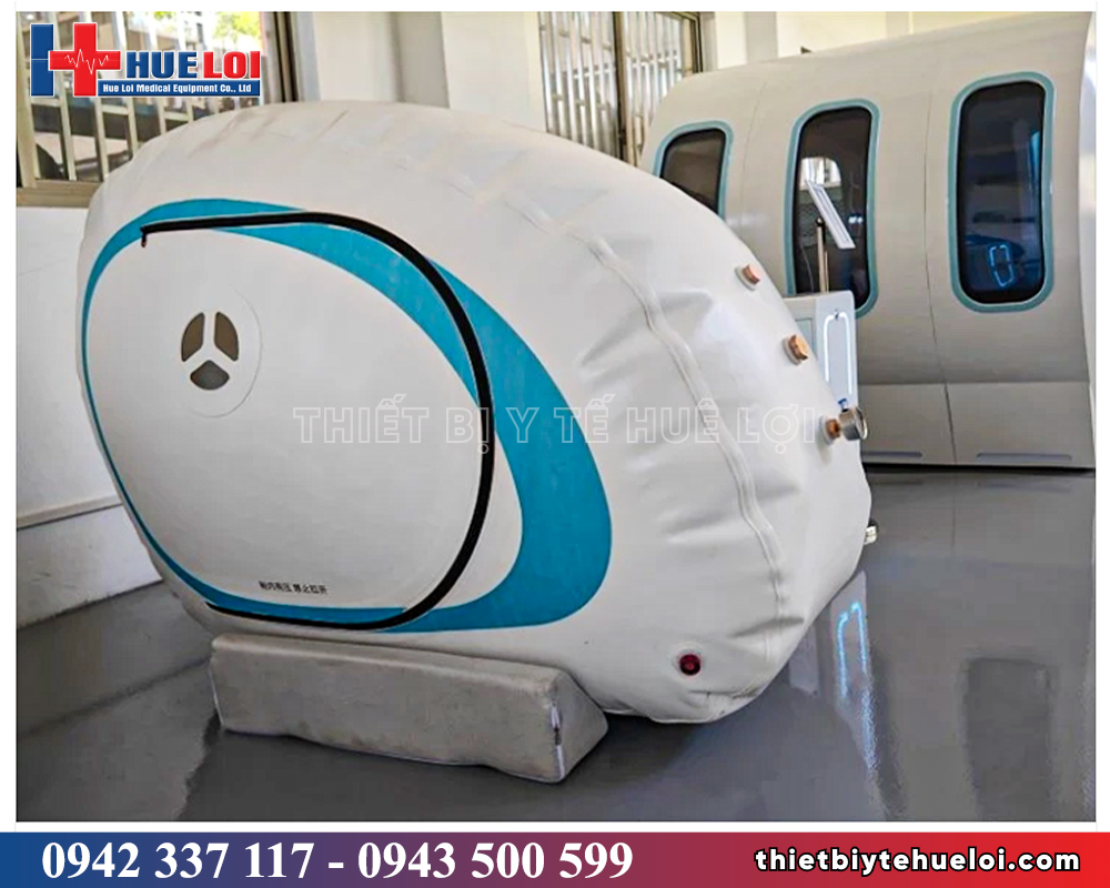 buồng oxy cao áp vỏ mềm dạng hình quạt