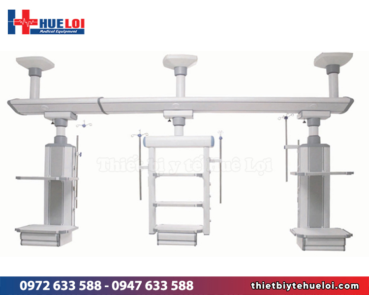 cánh tay treo trần loại 3 nhánh cho phòng mổ