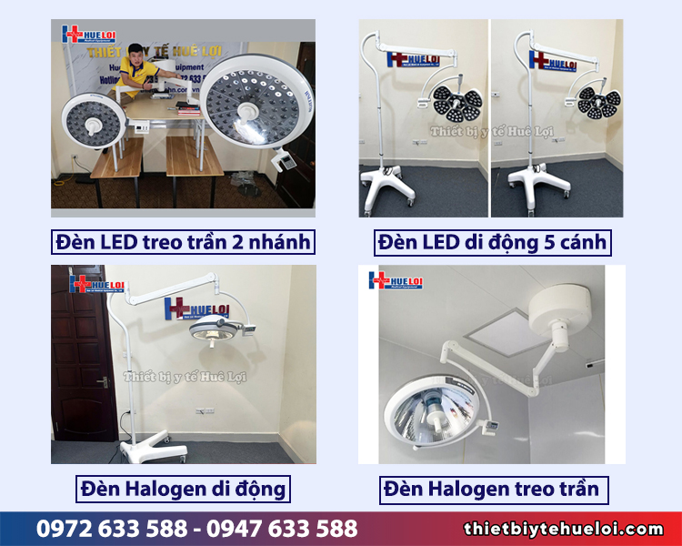 các mẫu đèn phẫu thuật huê lợi phân phối