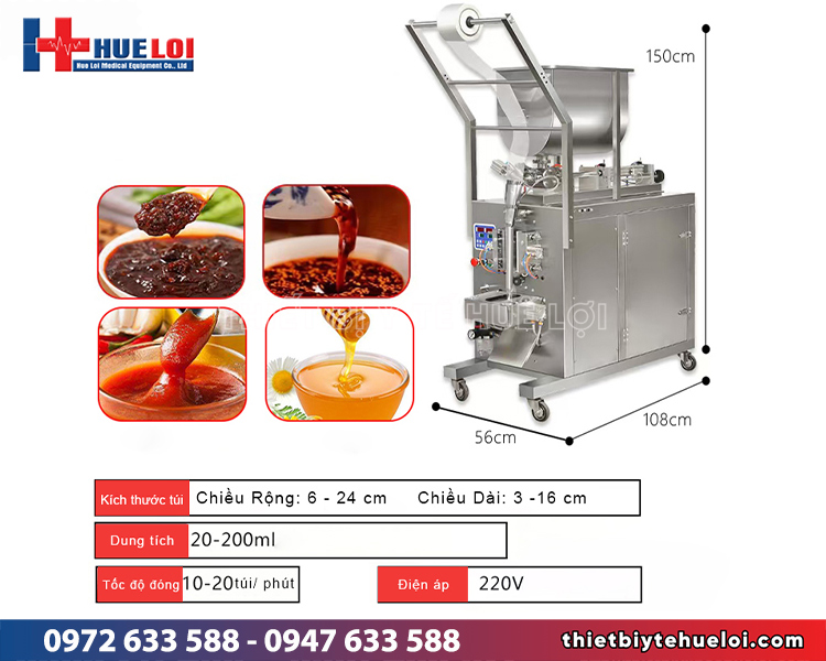 máy đóng túi nước sốt cao cấp giá tốt