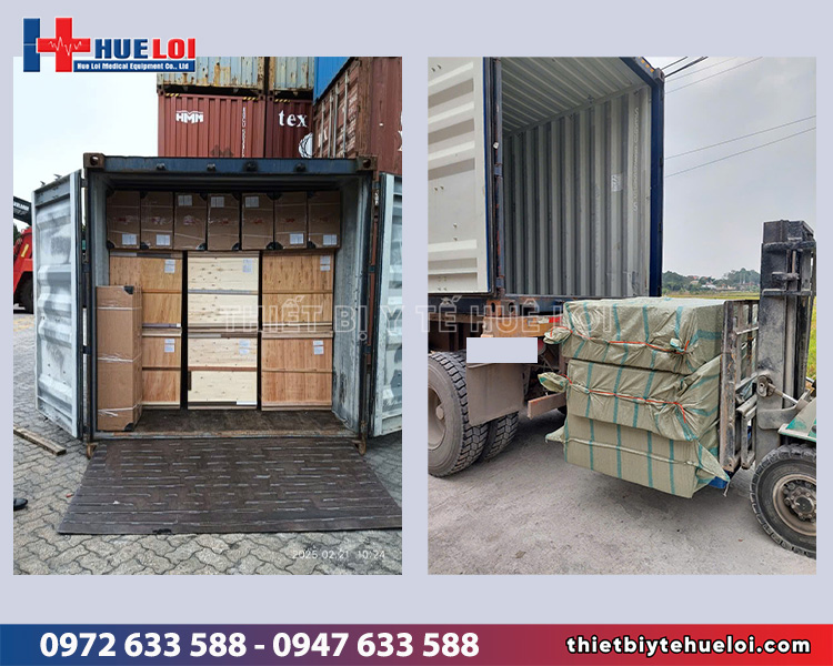 thiết bị đông y nhập theo container
