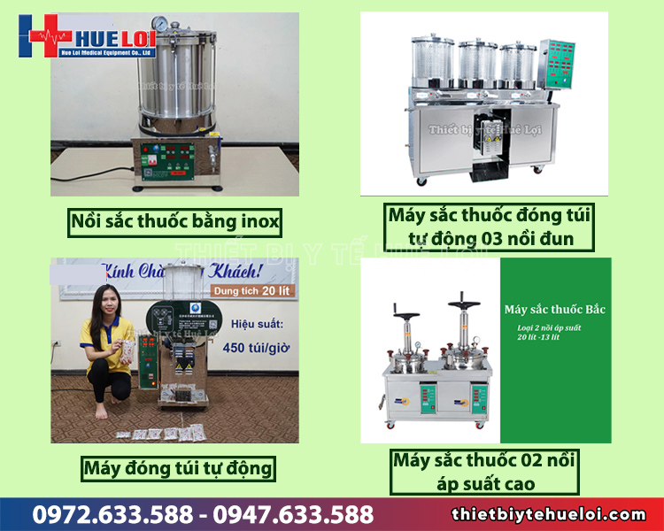 máy sắc thuốc đông y kết hợp đóng túi