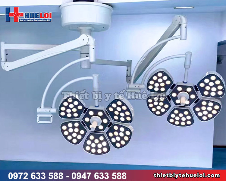 đèn mổ treo trần 2 nhánh cao cấp