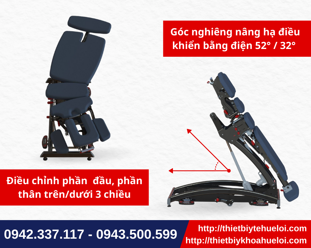 Bàn nắn chỉnh cột sống linh hoạt