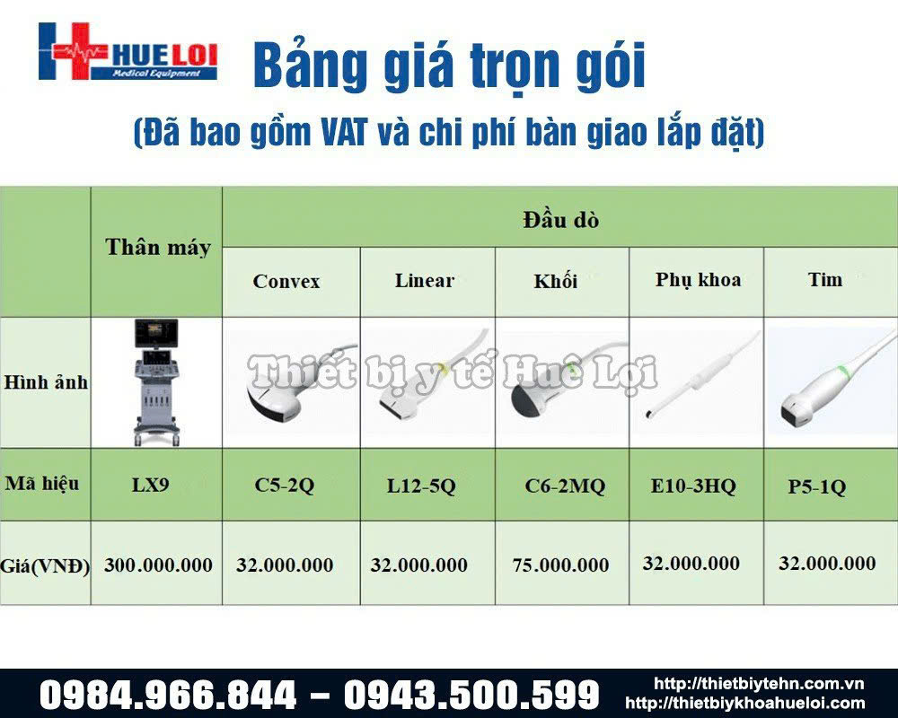 giá máy siêu âm lx9