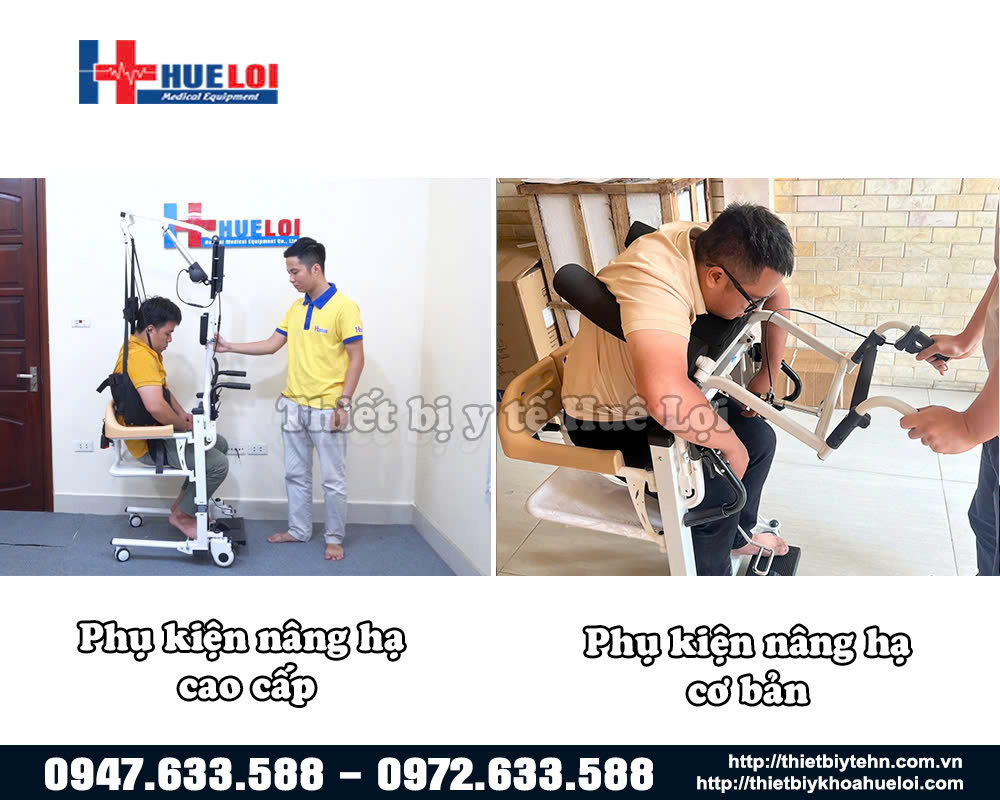 phụ kiện nâng hạ của xe lăn ghép mảnh