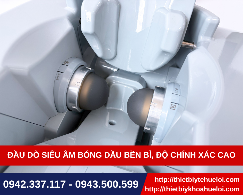 Đầu dò siêu âm của máy đo loãng xương gót chân giá tốt.