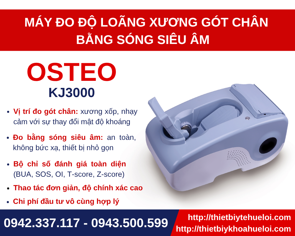 Máy đo loãng xương gót chân bằng siêu âm hiện đại