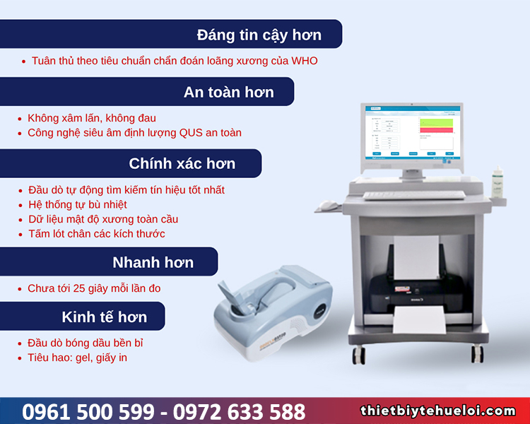 máy đo loãng xương chính hãng