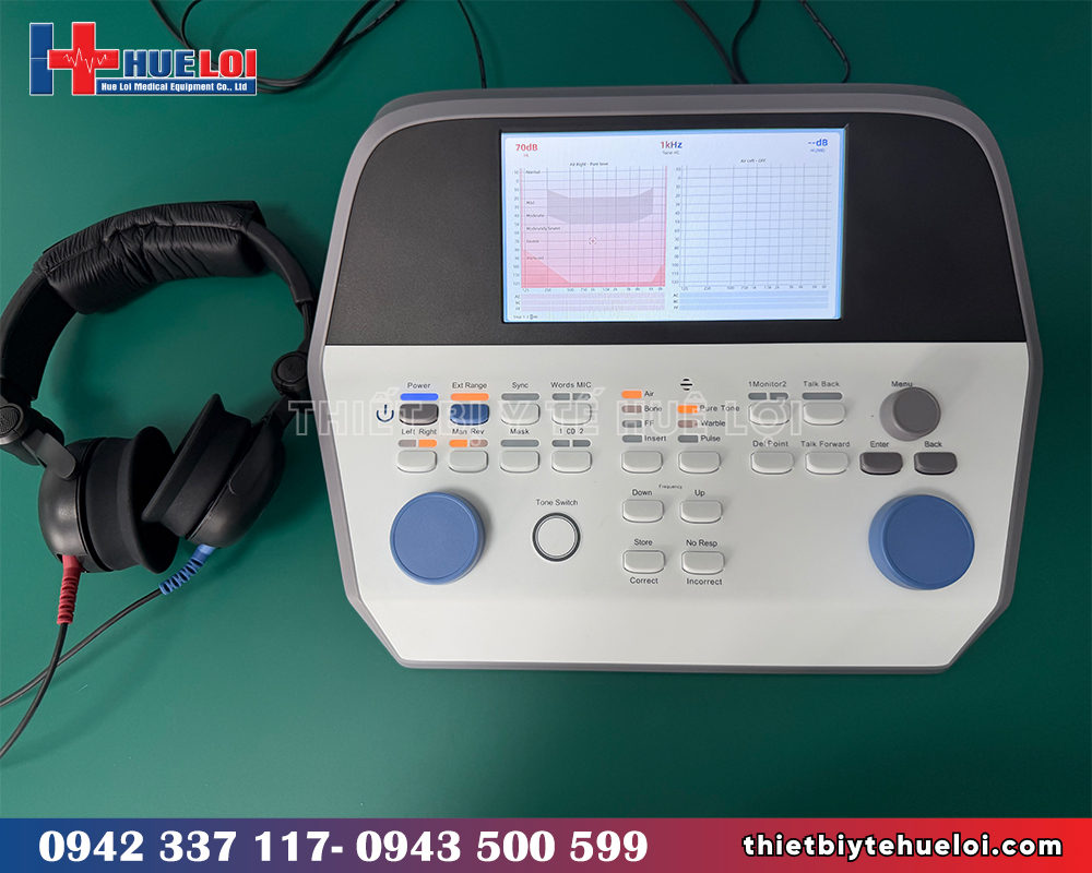 máy đo thính lực qa700-plus chính diện