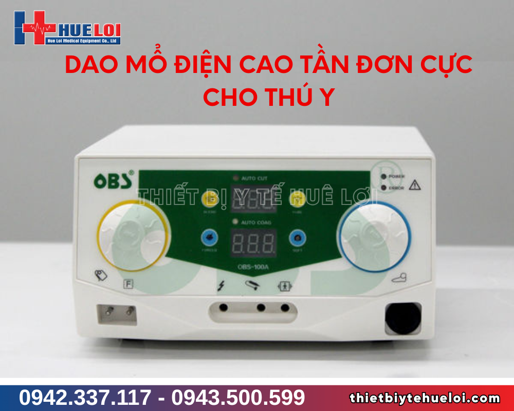 dao mổ điện cao tần đơn cực cho thú y