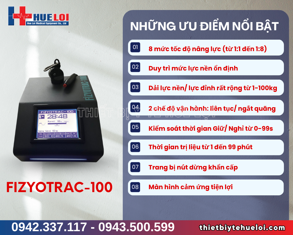 thiết bị tích hợp hỗ trợ kéo giãn cột sống