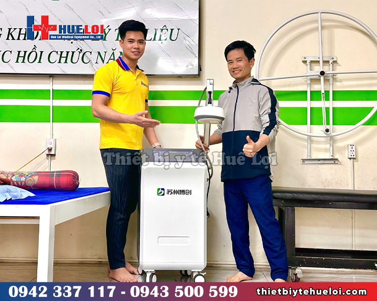 máy vi sóng trị liệu cơ xương khớp một đầu phát