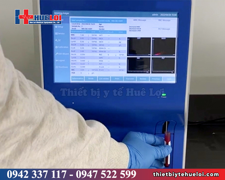 máy xét nghiệm máu cho chó mèo 5 thành phần