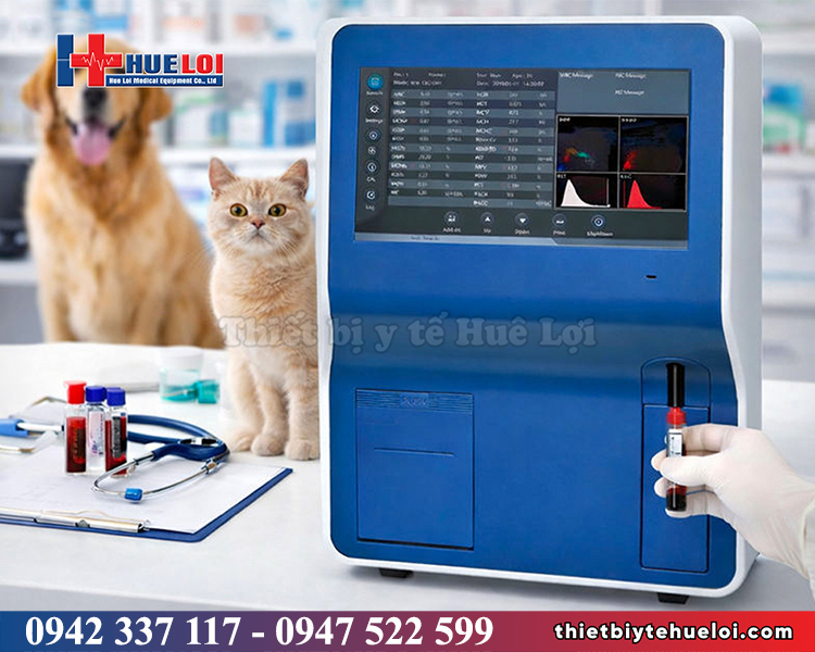 máy xét nghiệm máu thú y 5 thành phần tự động