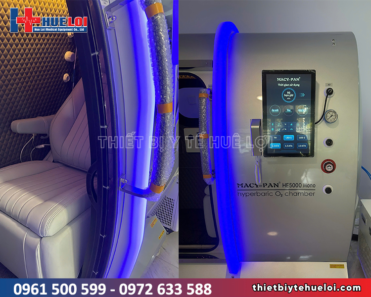 hình ảnh thực tế buồng oxy cao áp huê lợi bàn giao