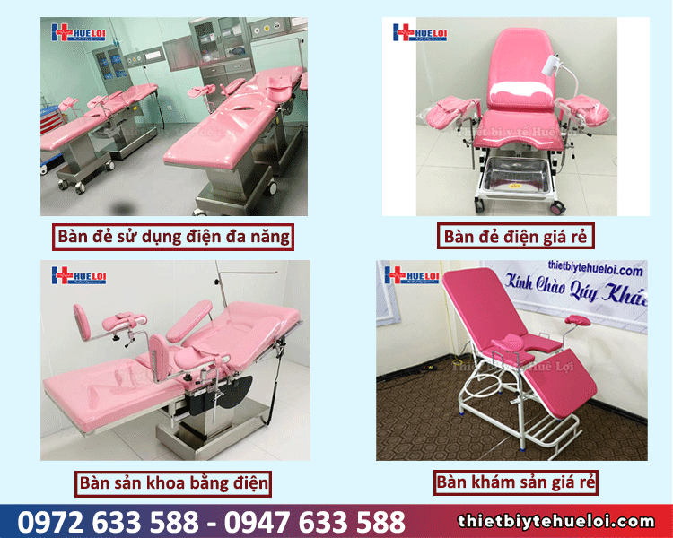 bàn khám thai và sản phụ khoa cho phòng khám sản