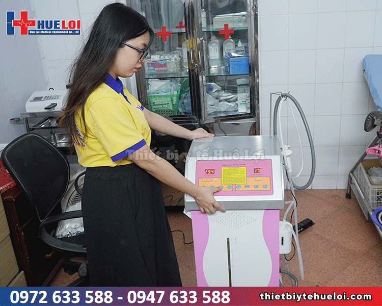 huê lợi bàn giao máy điều trị bệnh phụ khoa