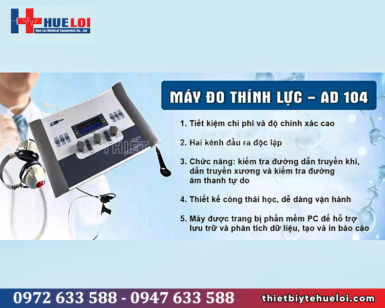 máy kiểm tra thính lực ad104