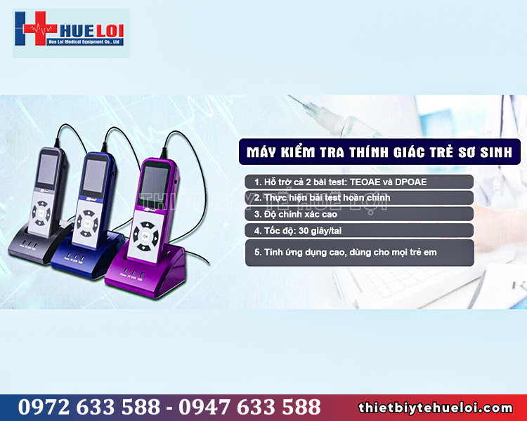 máy kiểm tra thính lực trẻ sơ sinh