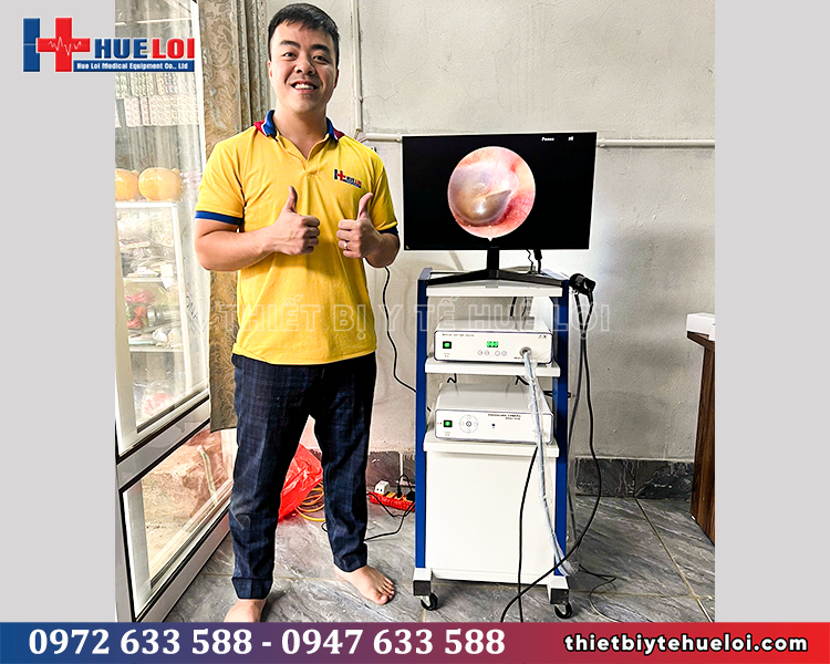 bàn giao máy nội soi ent sd tj-168a cho phòng khám