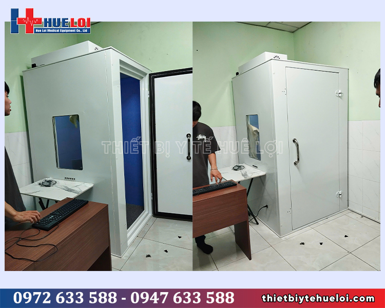 huê lợi bàn giao lắp đặt buồng đo thính lực
