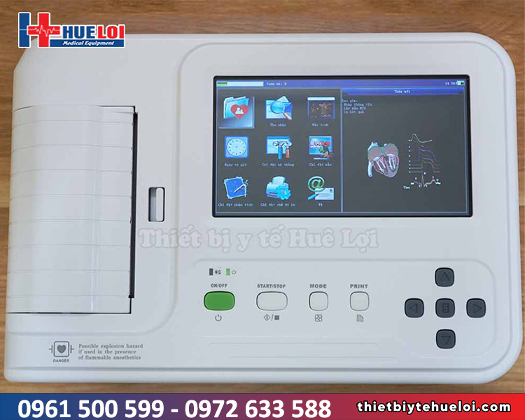 máy điện tim 6 cần giá rẻ