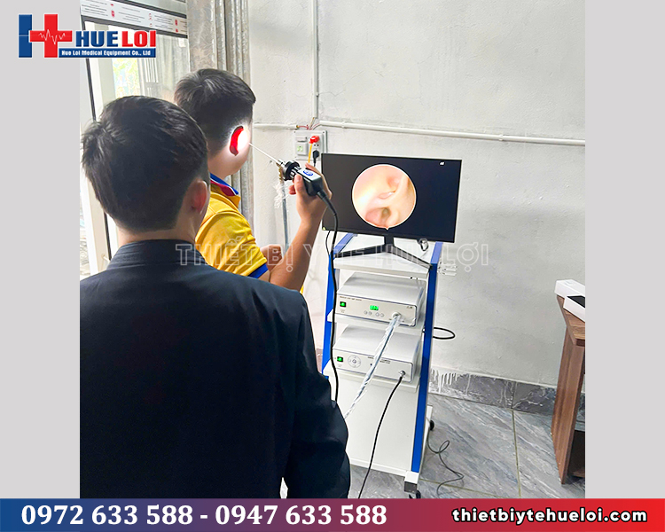 huê lợi bàn giao và hướng dẫn test máy nội soi ent