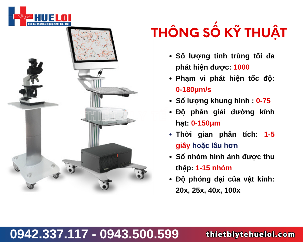 thiết bị phân tích tinh dịch đồ cho phòng khám giá rẻ
