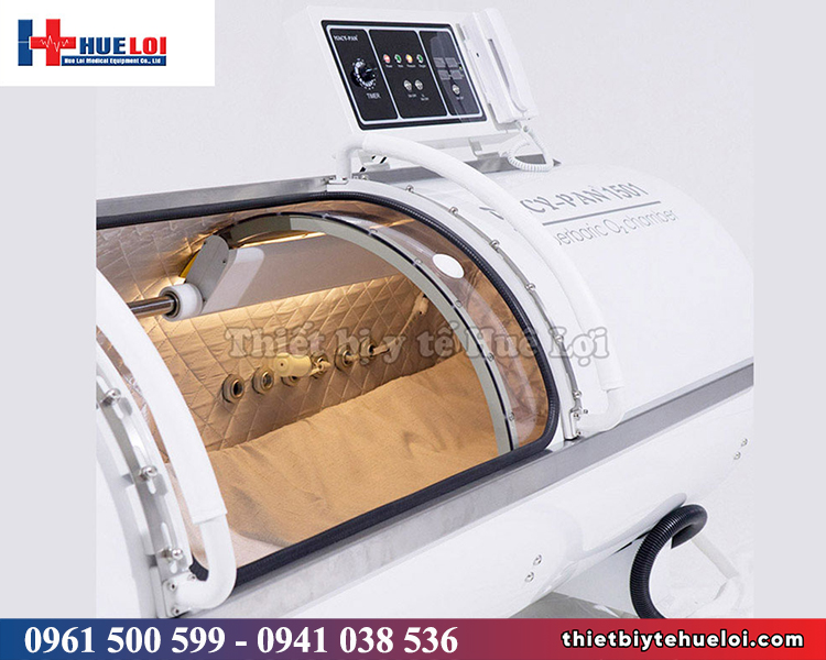 buồng oxy tăng áp dạng nằm