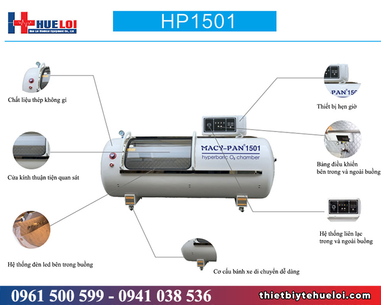 buồng oxy tăng áp vỏ cứng