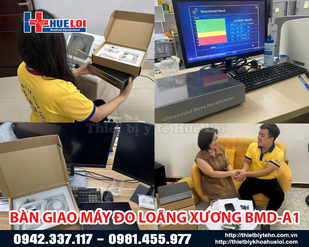 huê lợi bàn giao máy đo loãng xương